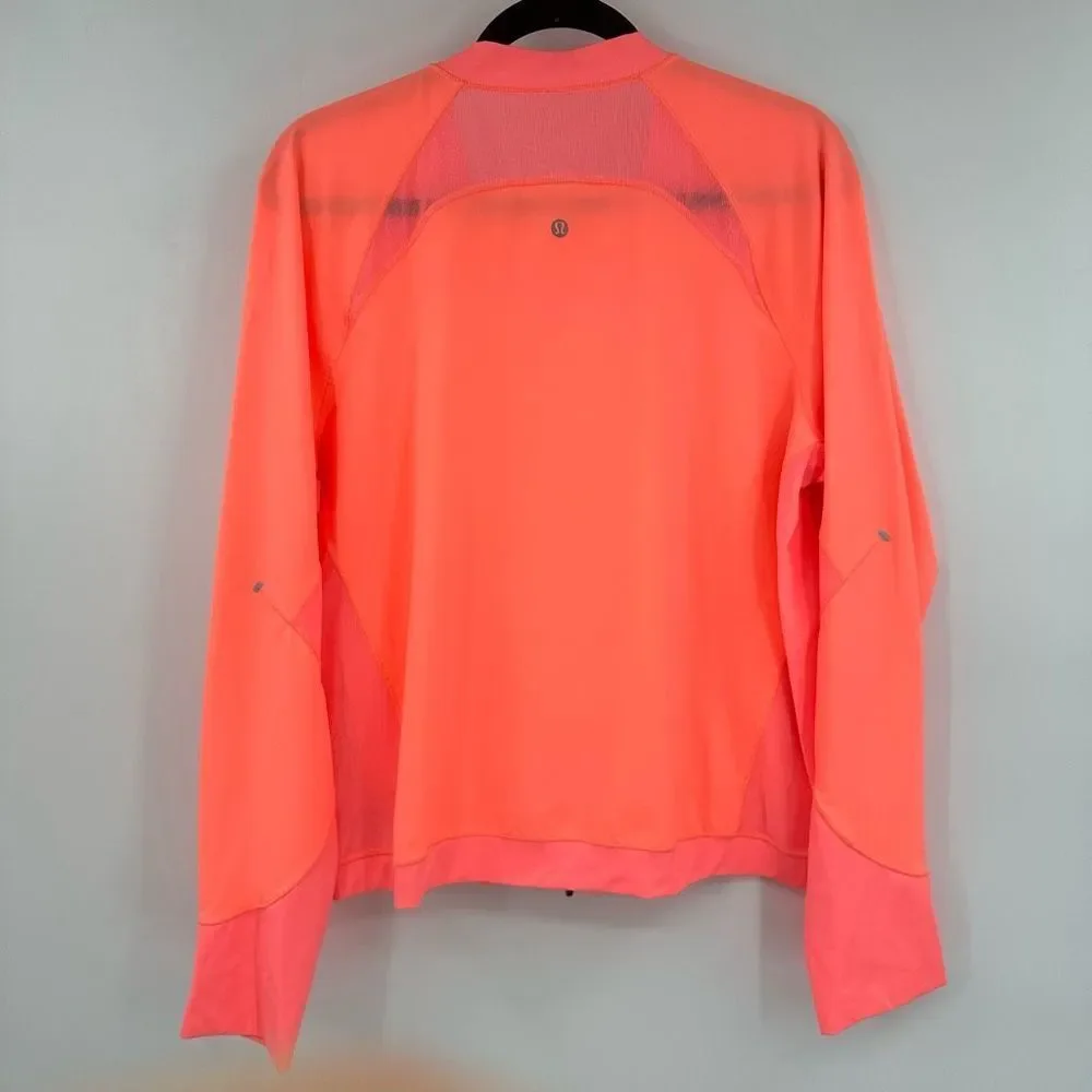 Lululemon Lightweight Run Jacket in‎ Sunset NWT Sz 14